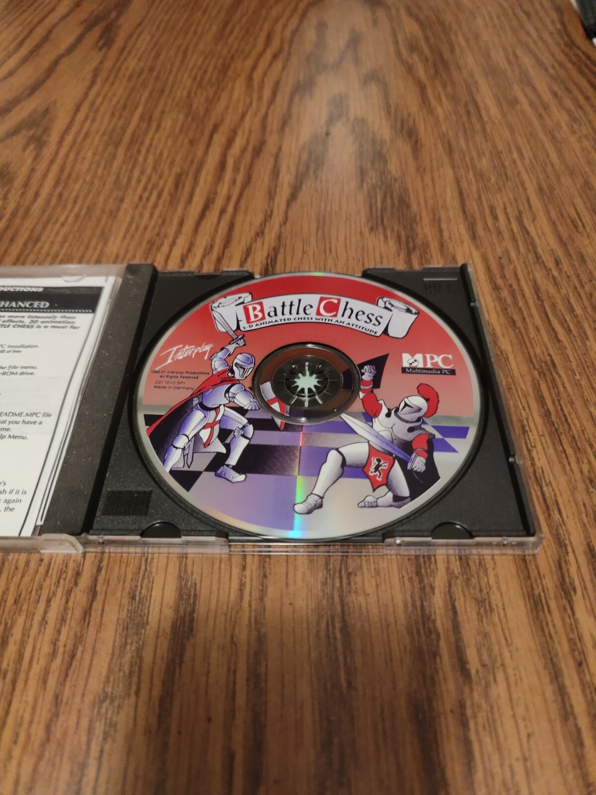 Interplay Computer Game Battle Chess Made In Germany 1988-91