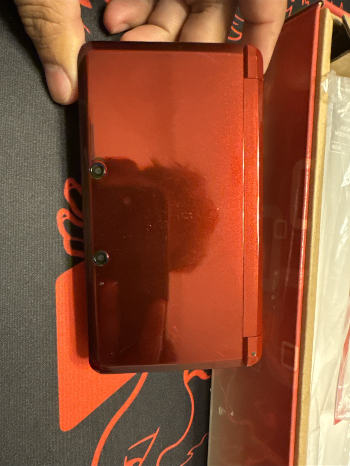 Nintendo 3DS Handheld System – Flame Red Tested And Working CIB
