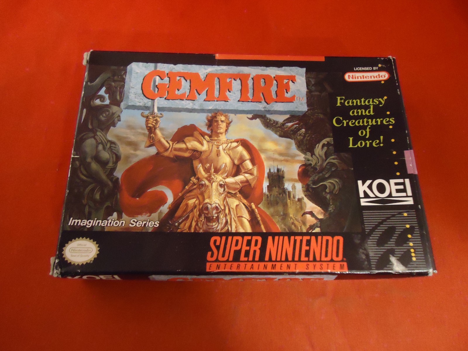Gemfire Super Nintendo SNES Empty Box ONLY (no manual, game) Gem Fire