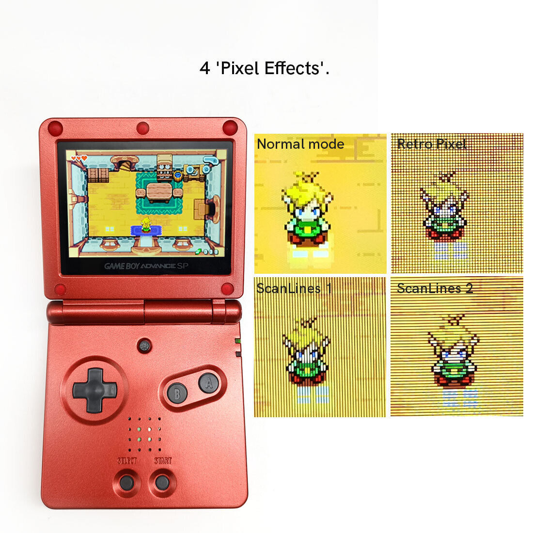 Gameboy Advance SP V5 Laminated Backlight IPS LCD Kit For GBA SP Custom Shell