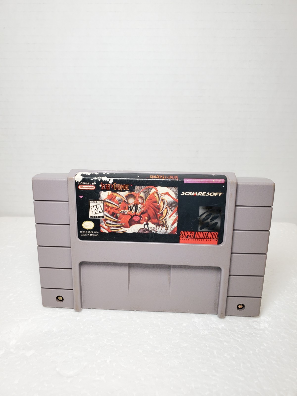 Secret of Evermore (Super Nintendo SNES) ⭐️ Authentic Cartridge w. Cover TESTED✅