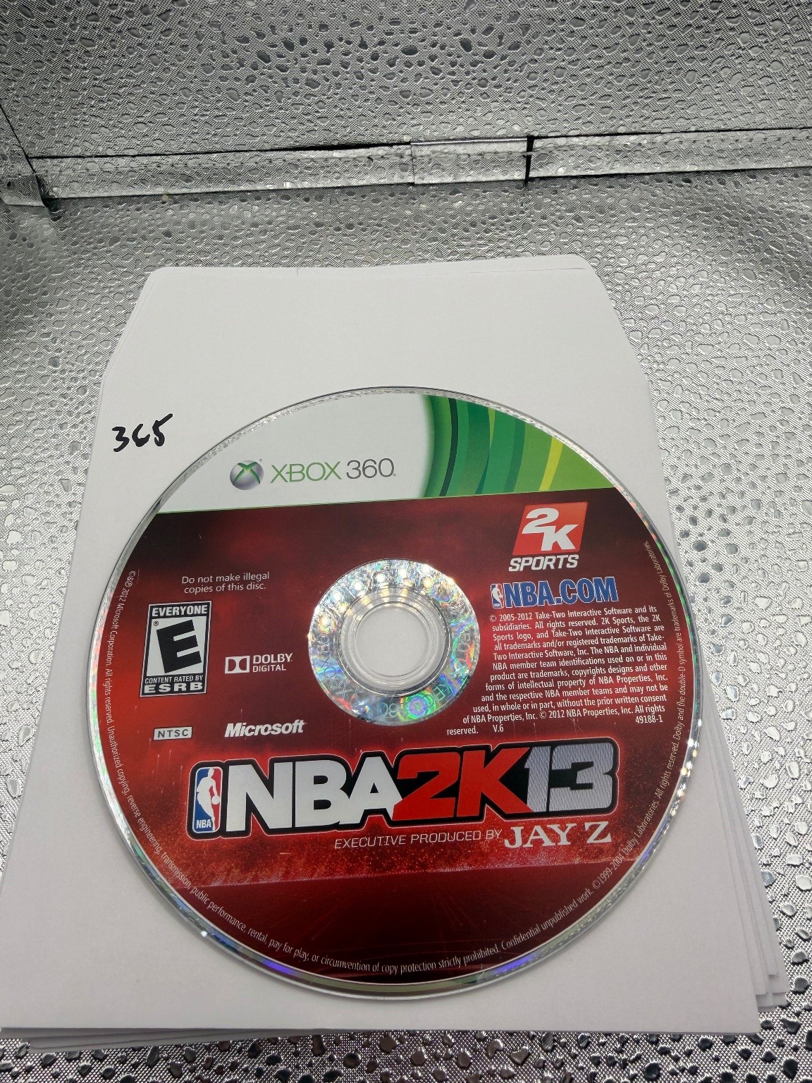 NBA 2K13 Xbox 360 Video Game Basketball Sports Jay-Z