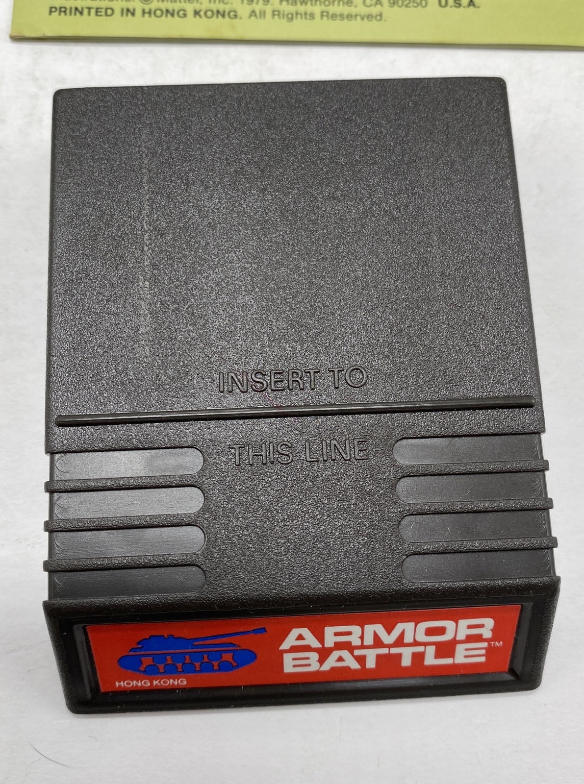 ARMOR BATTLE Intellivision video game Complete Tested Mattel Electronics