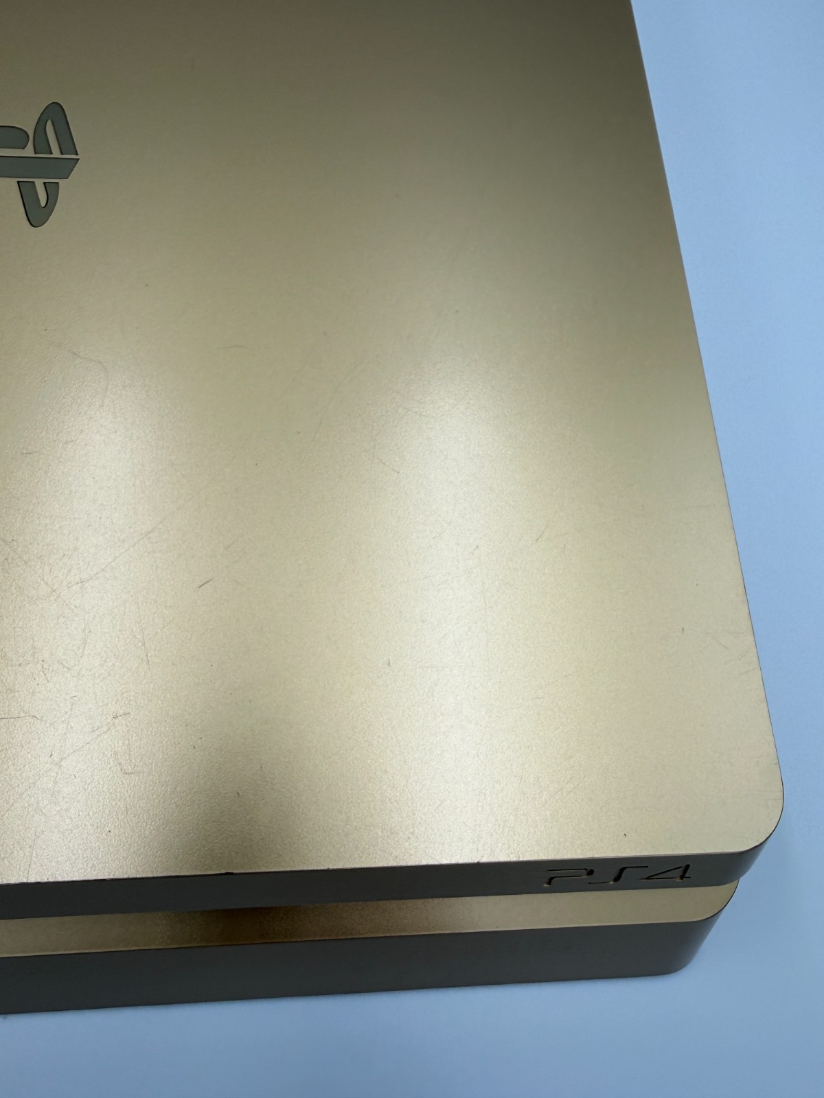 Sony Playstation 4 PS4 Slim 1TB Limited Edition Gold w Controller Cleaned Tested