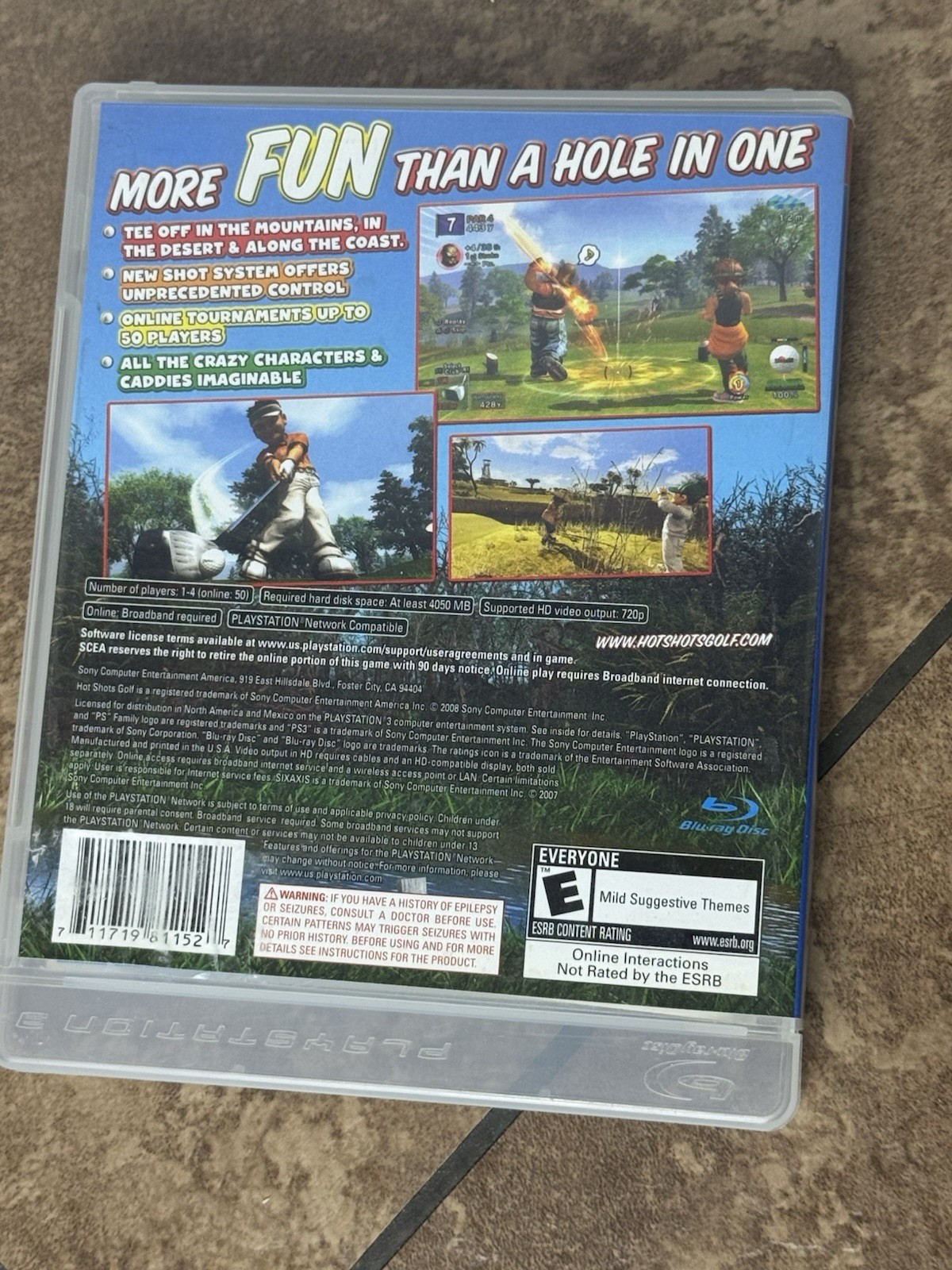Hot Shots Golf: Out of Bounds (Sony PlayStation 3, 2008) CIB Tested And Working