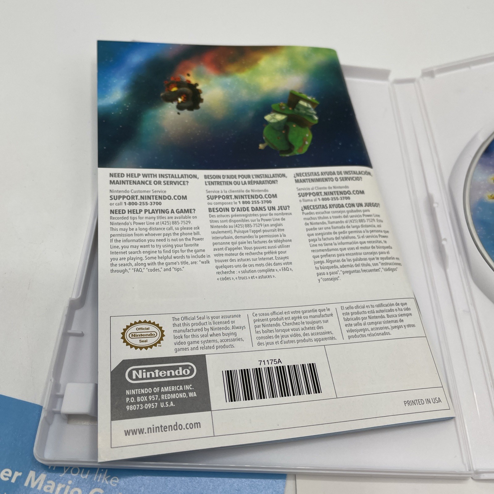 Super Mario Galaxy 1 & 2 Nintendo Wii Lot Of 2 Games Complete CIB + Inserts