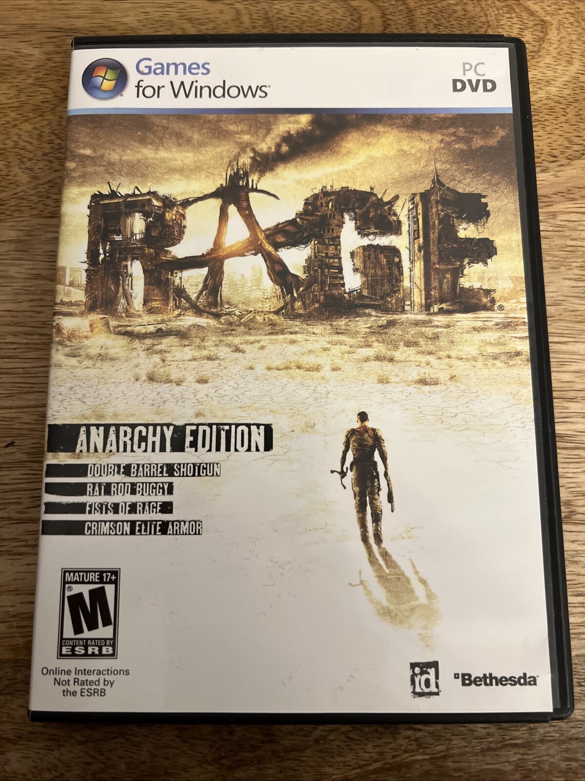 Rage Anarchy Edition Video Game Pc Cd- ROM Win M-Mature