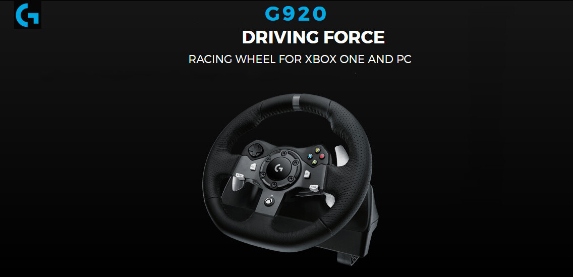 Logitech G920 Xbox Driving Force Racing Wheel for Xbox One and PC (941-000121)