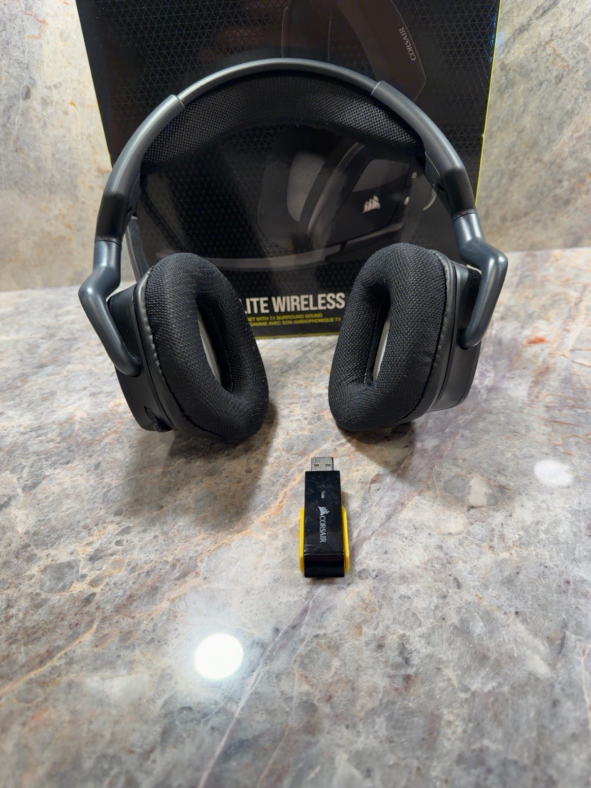 Corsair VOID RGB Elite Wireless Gaming Headset PC Mac PlayStation w/ USB Dongle