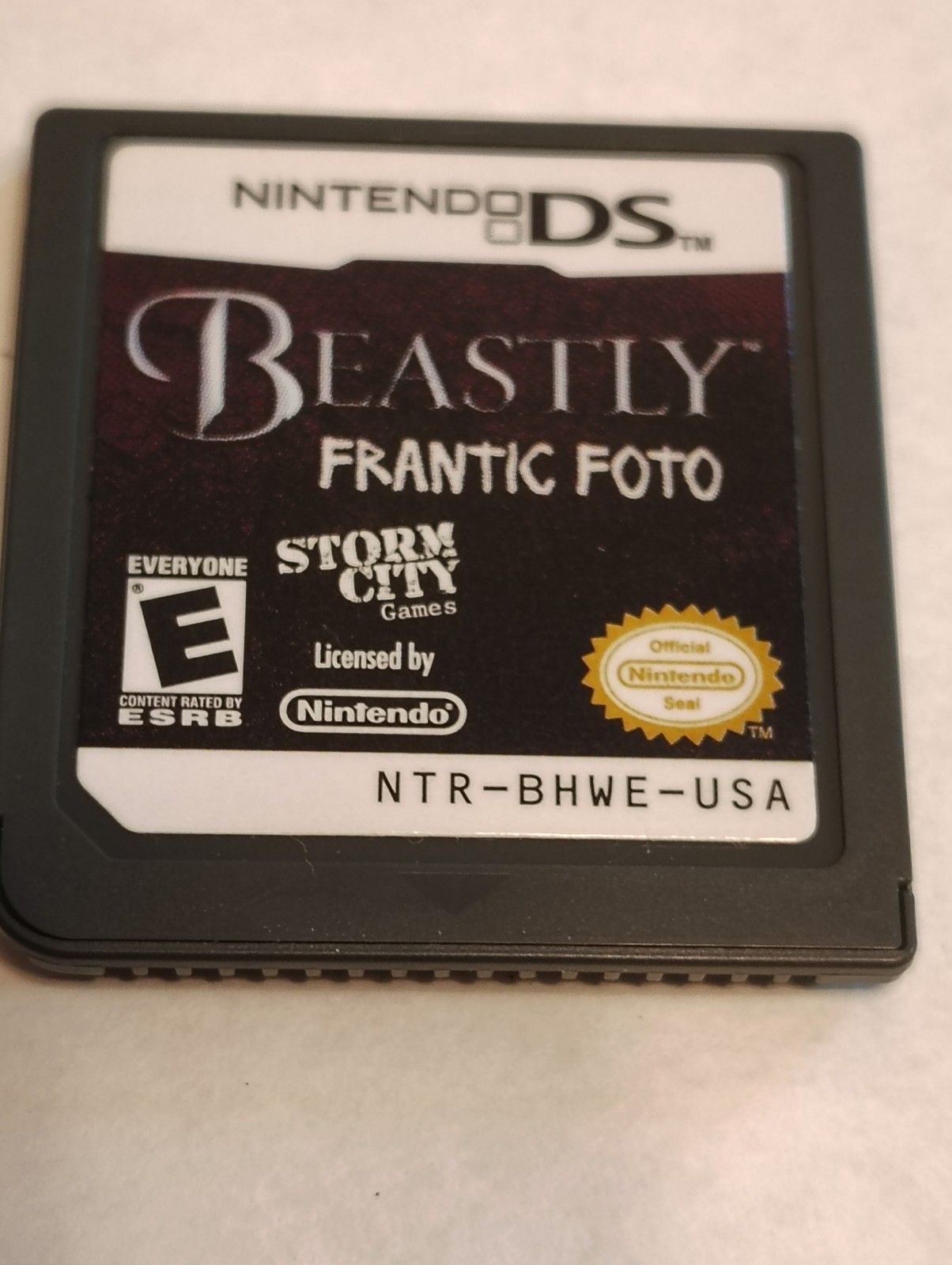 Storm City Games Beastly: Frantic Foto Nintendo DS NTSC-U/C Game Cartridge