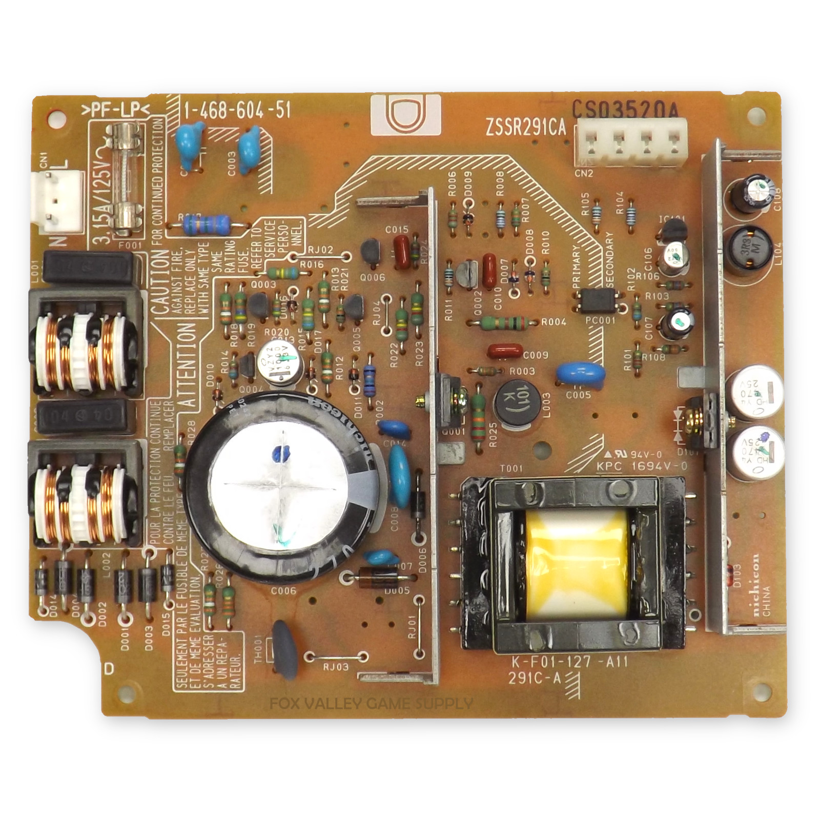 Original Sony PlayStation 2 Fat OEM Power Supply Board for 39001 35001 30001 R