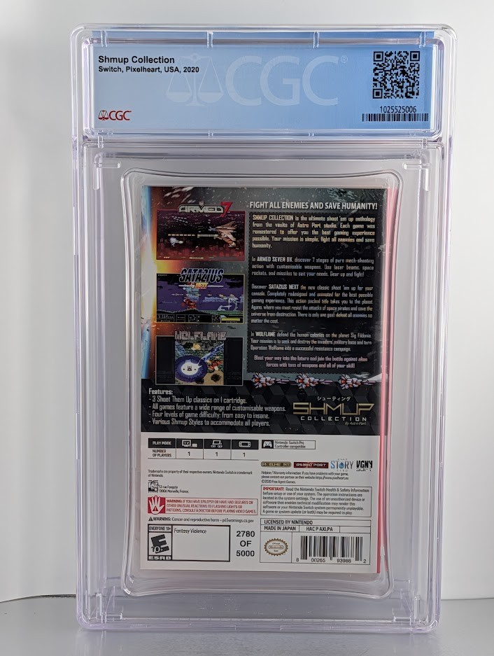 Shmup Collection – Nintendo Switch – Graded CGC 9.9 A++ SEALED POP 1