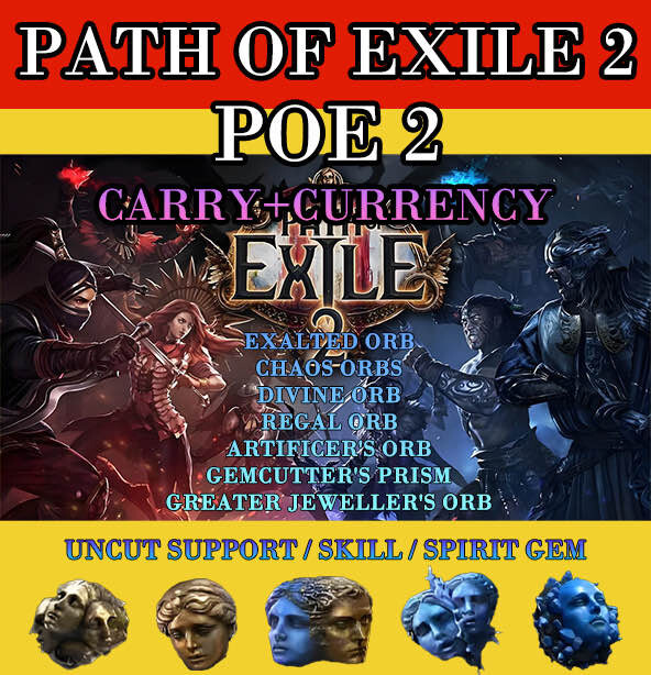 ✨PATH OF EXILE 2 CURRENCY POE 2✨WAYSTONE DJINN BARYA DIVINE CHAOS EXALTED ORB✨