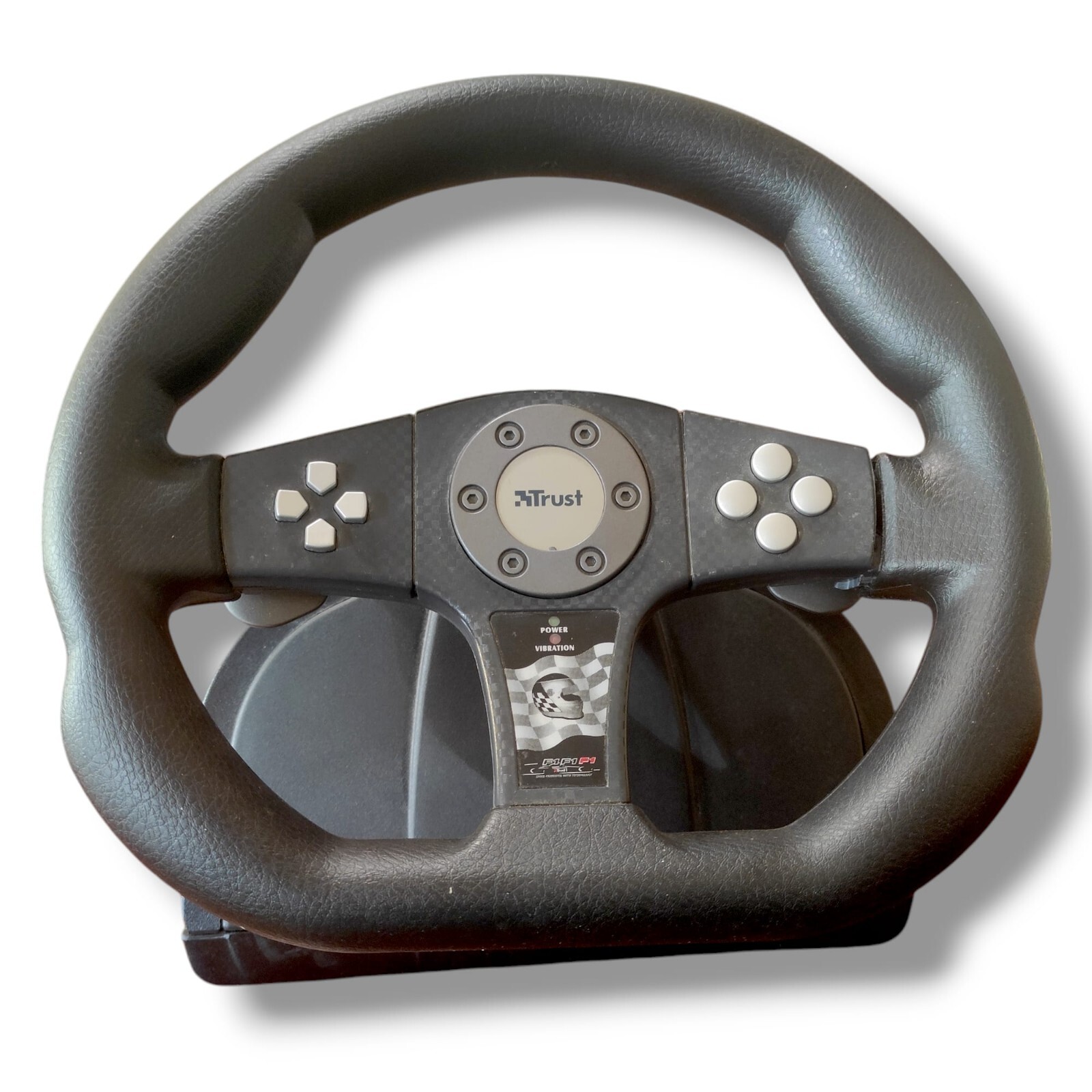 Trust GM3300 Console/PC Steering Wheel & Pedal Board – Untested –