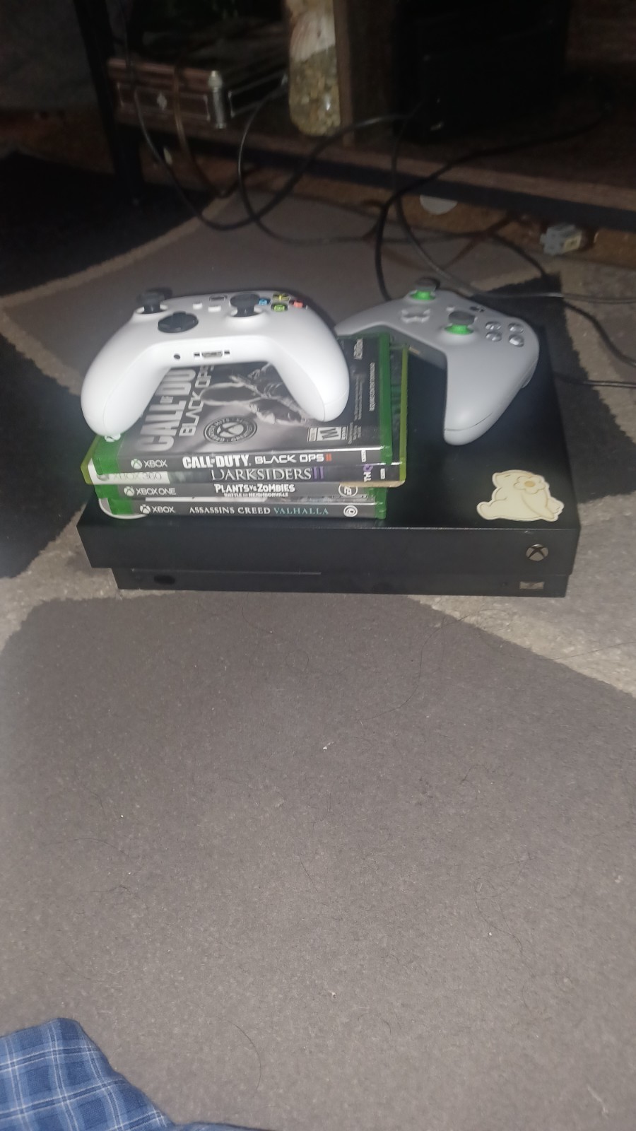 Used Xbox One 781 GB | Wired+Wireless Controller | 4 Games | Both Cables Needed