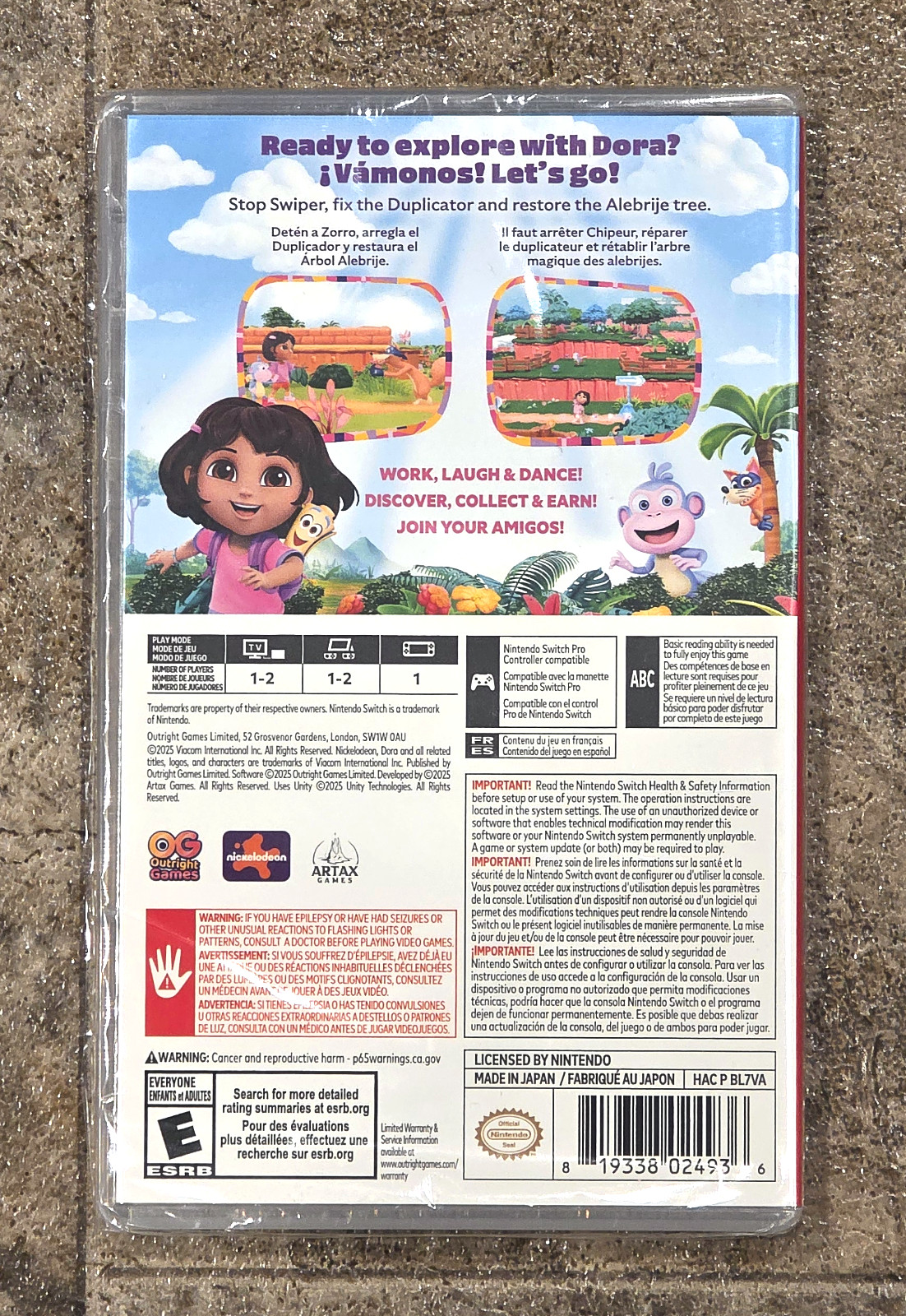 Dora Rainforest Rescue (Nintendo Switch) Family Game Outright Games BRAND NEW