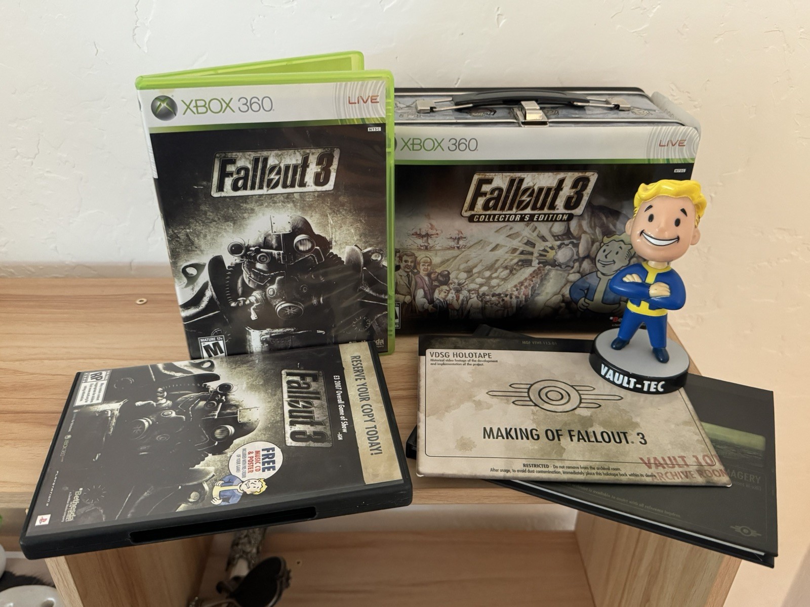 Xbox 360 Fallout 3 Collector’s Edition Complete in Box with Bobblehead + Bonus