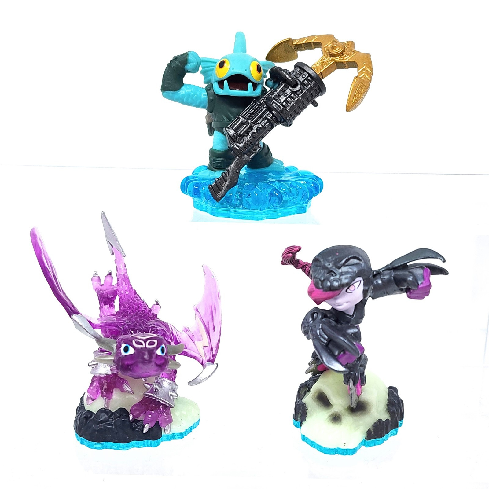 Skylanders Swap Force Lot of 3 Figures Activision Toys Phantom Cynder, Roller…