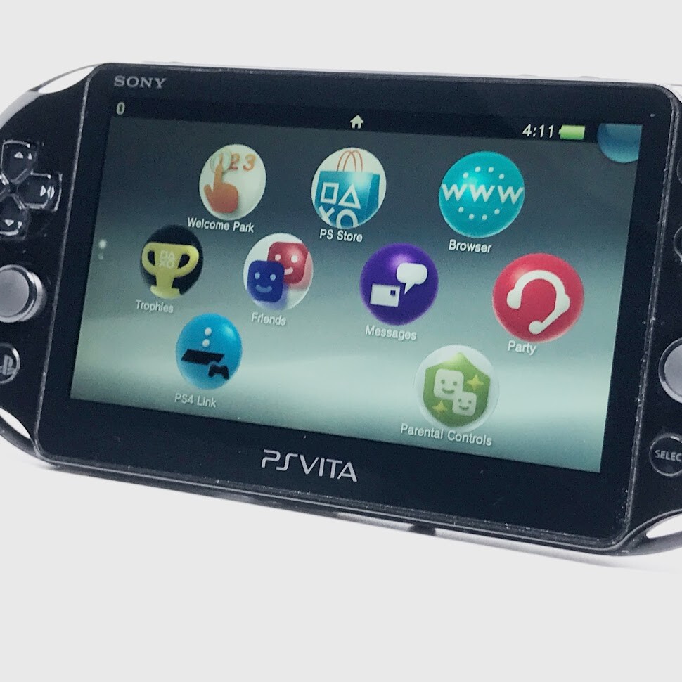 SONY PS Vita PCH-2000 Slim Black Wi-Fi LCD w/ Charger From Japan “Mint”
