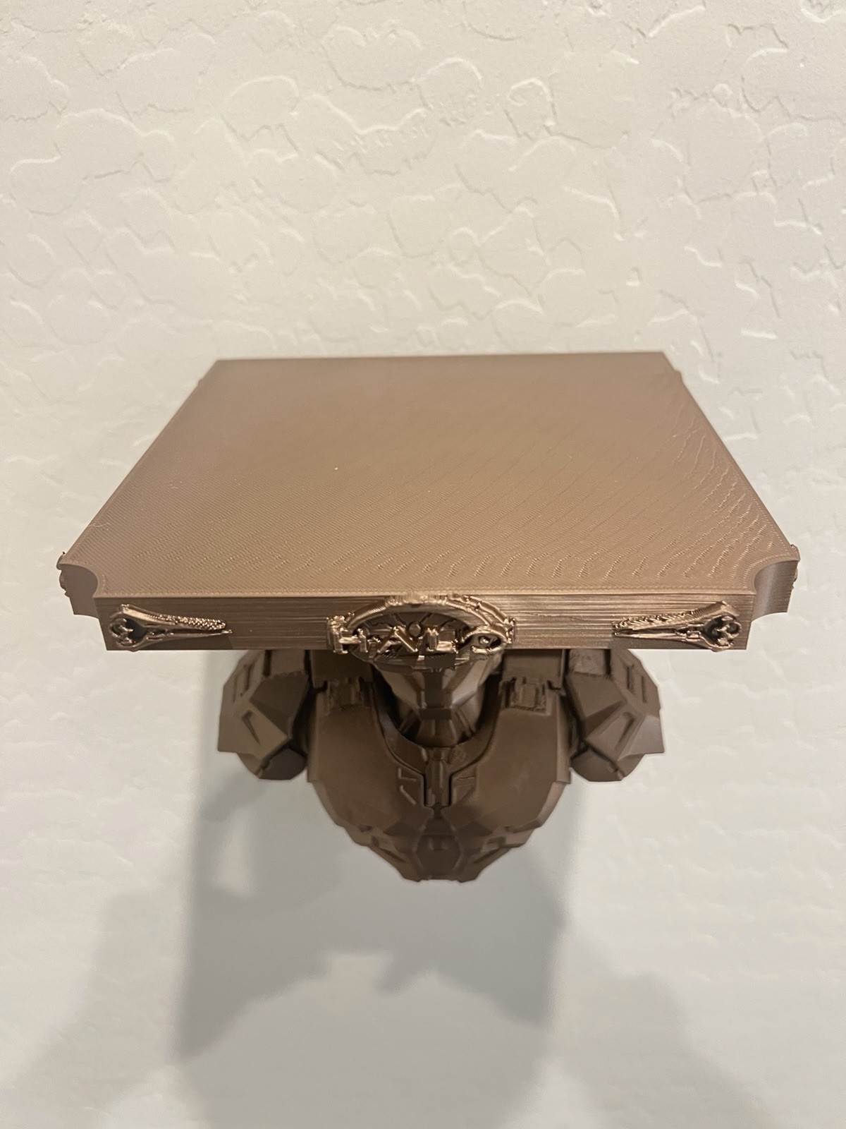 Halo Master Chief UNSC Pillar Of Autumn Like 7×7 Copper Wall Shelf Collectible