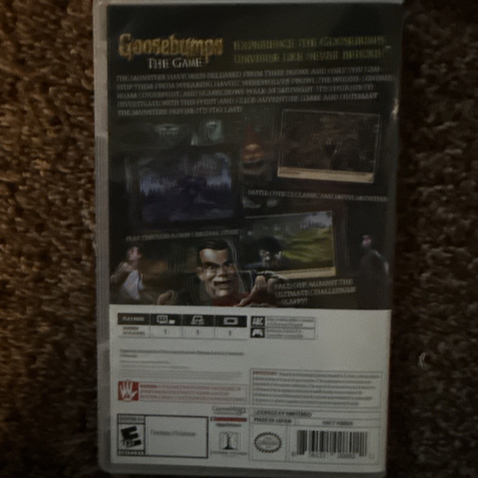 Goosebumps The Game – Nintendo Switch – US Version – MINT!