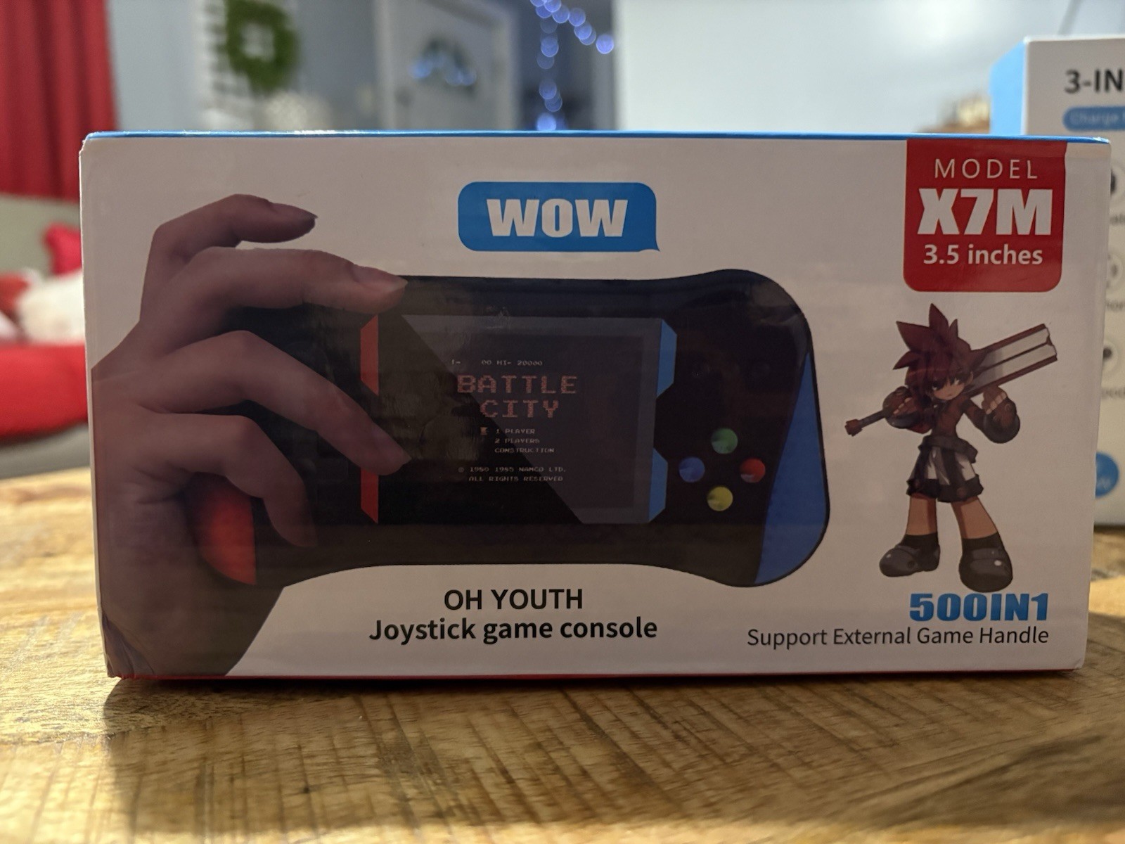 WOW X7M 500 in 1 3.5in Handheld System Red/Blue/Black HDMI Out 720p