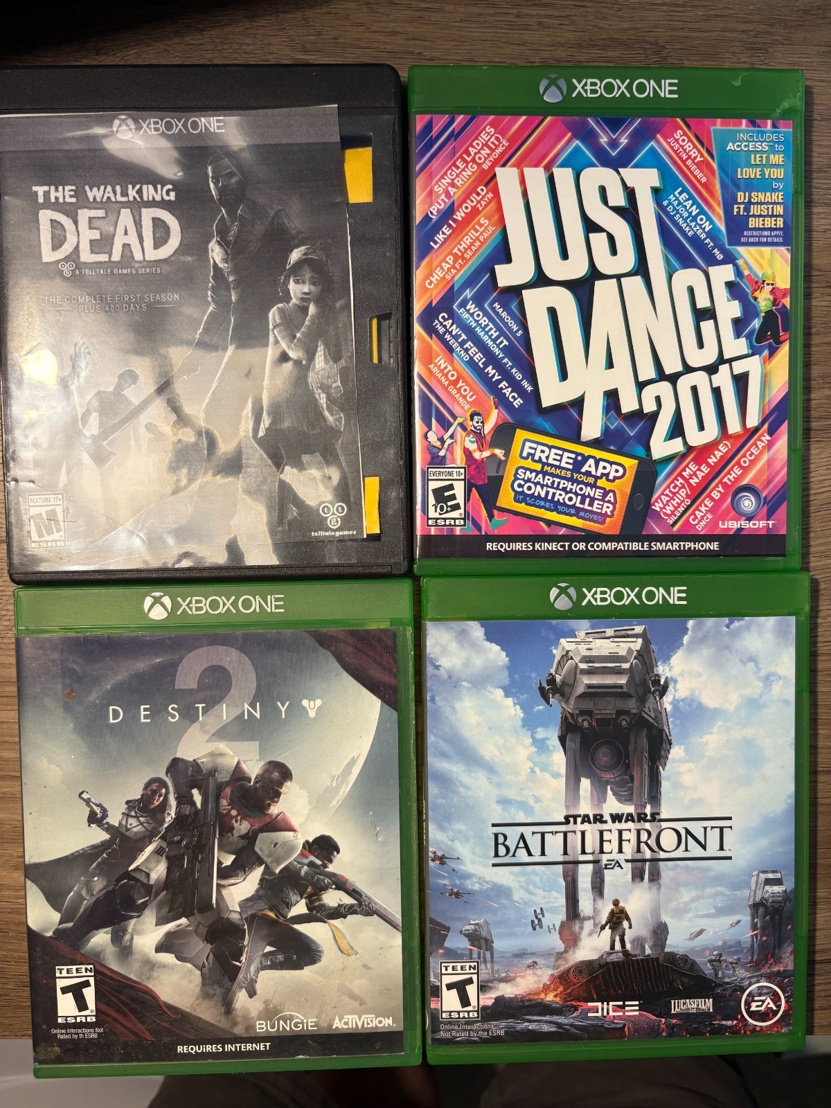 Xbox One S 1TB with Controller, HDMI, Power Cord, and 7 Xbox One Games-Working