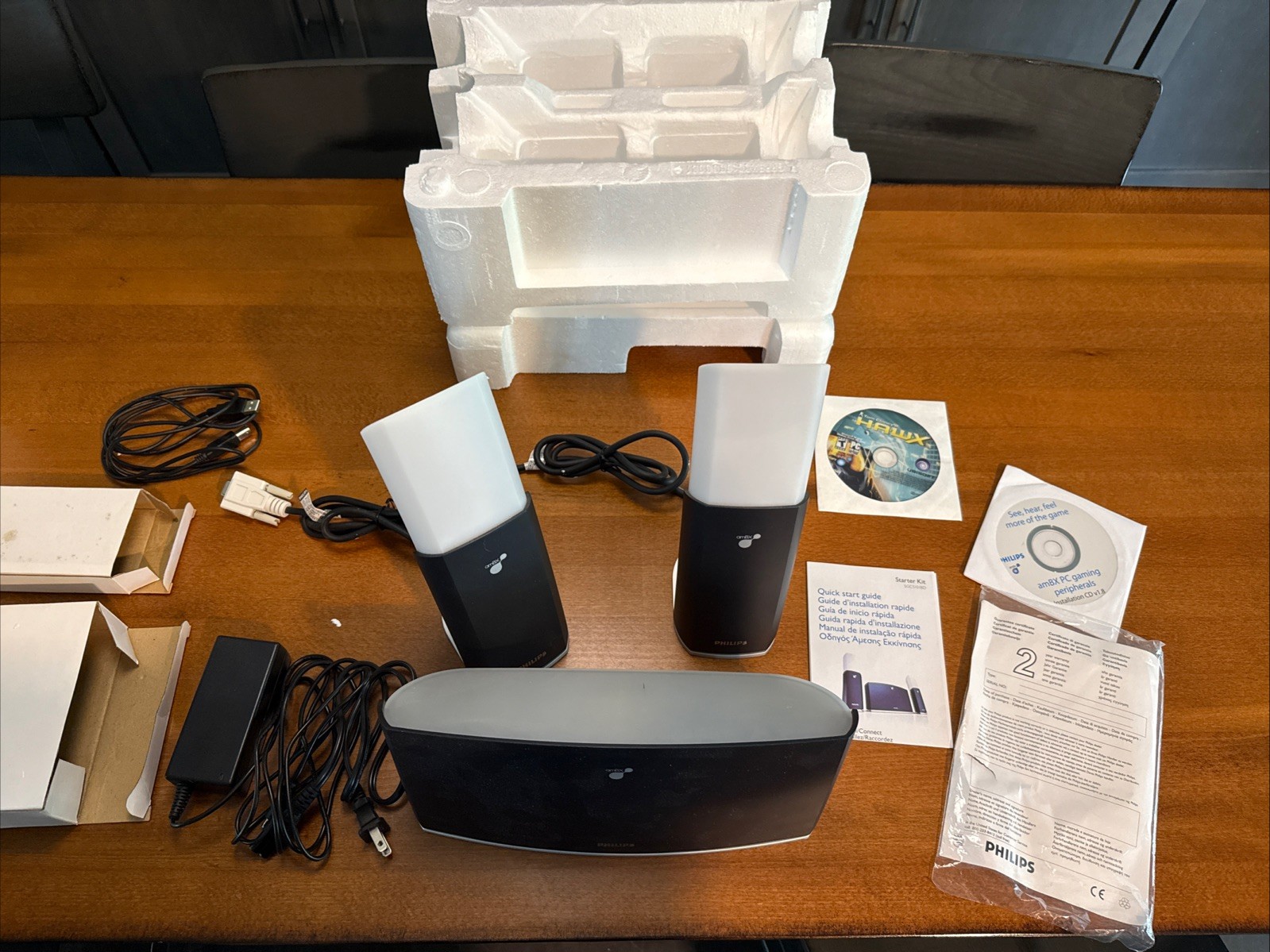 Philips amBX PC Video Gaming Peripherals Lights Starter Kit SGC5101BD HAWX Game