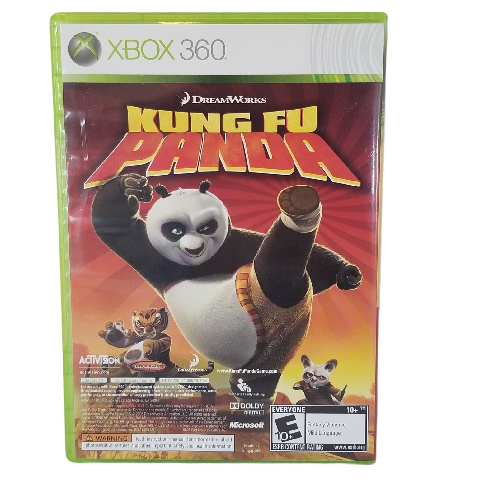 Lego Indiana Jones The Original Adventures and Kung Fu Panda Microsoft Xbox 360