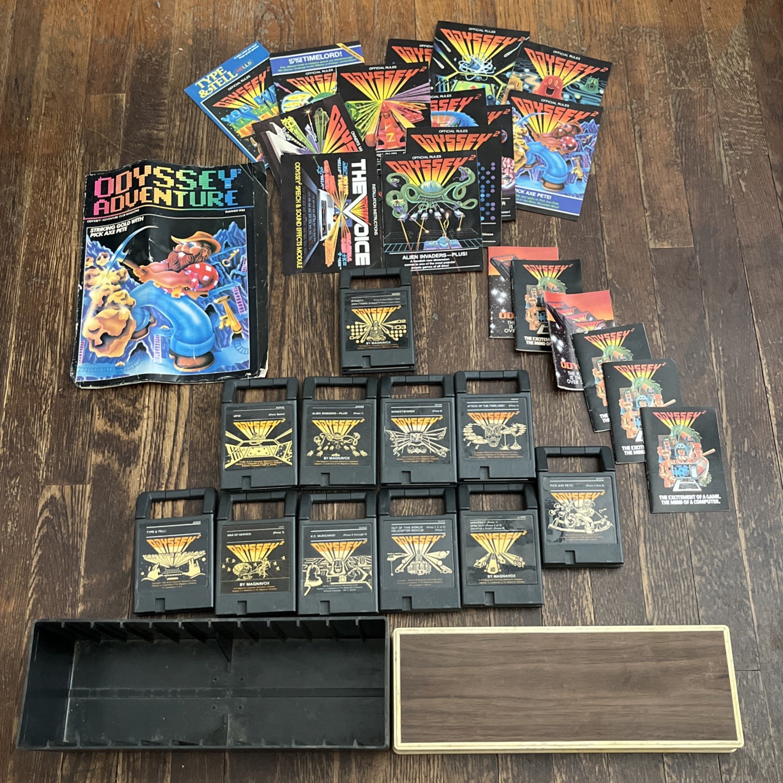 Magnavox Odyssey 2 Games – Lot Of 11 w/ manuals, flyers, & magazine Box included