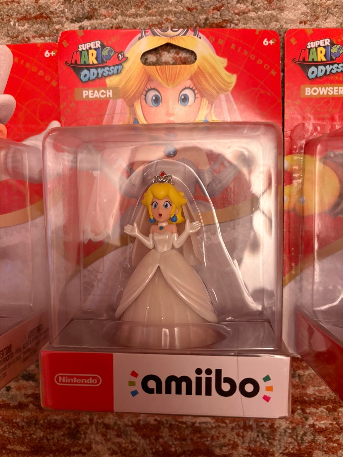 NEW Nintendo Super Mario Odyssey Wedding amiibo 3-Pack – Mario Peach Bowser