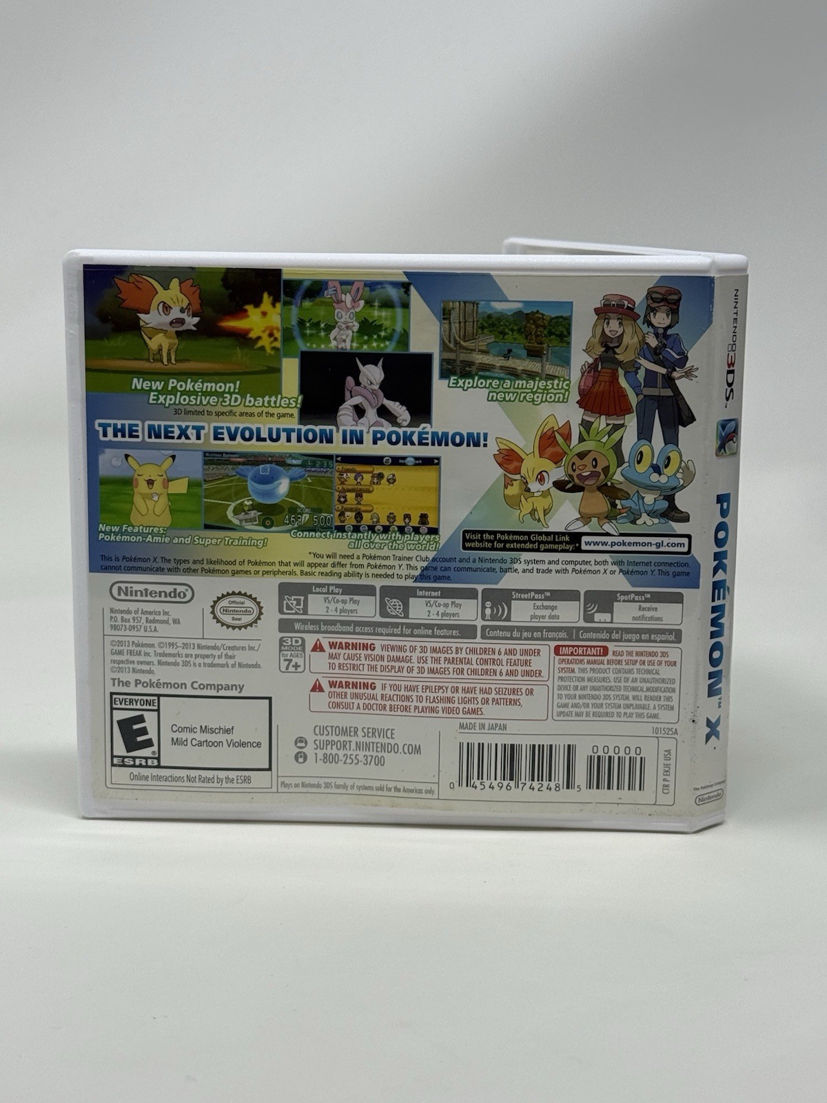 Unlocked Authentic Pokemon X Complete CIB Nintendo 3DS All 721 Shiny Pokemon