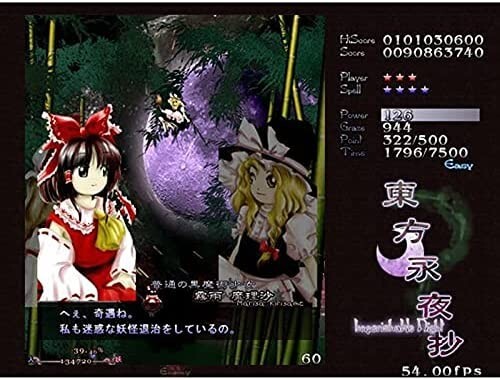 Touhou Project Touhou Eiyasyou Imperishable Night Doujin PC Game from Japan