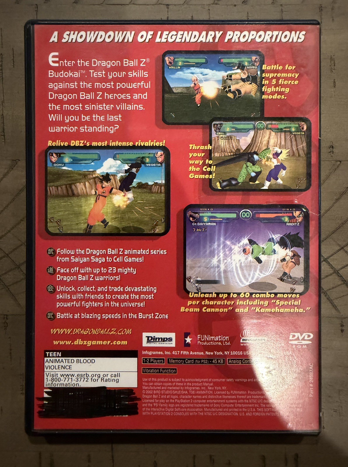 Dragon Ball Z: Budokai 1 & 2 BUNDLE; Both CIB (Sony PlayStation 2, 2003)