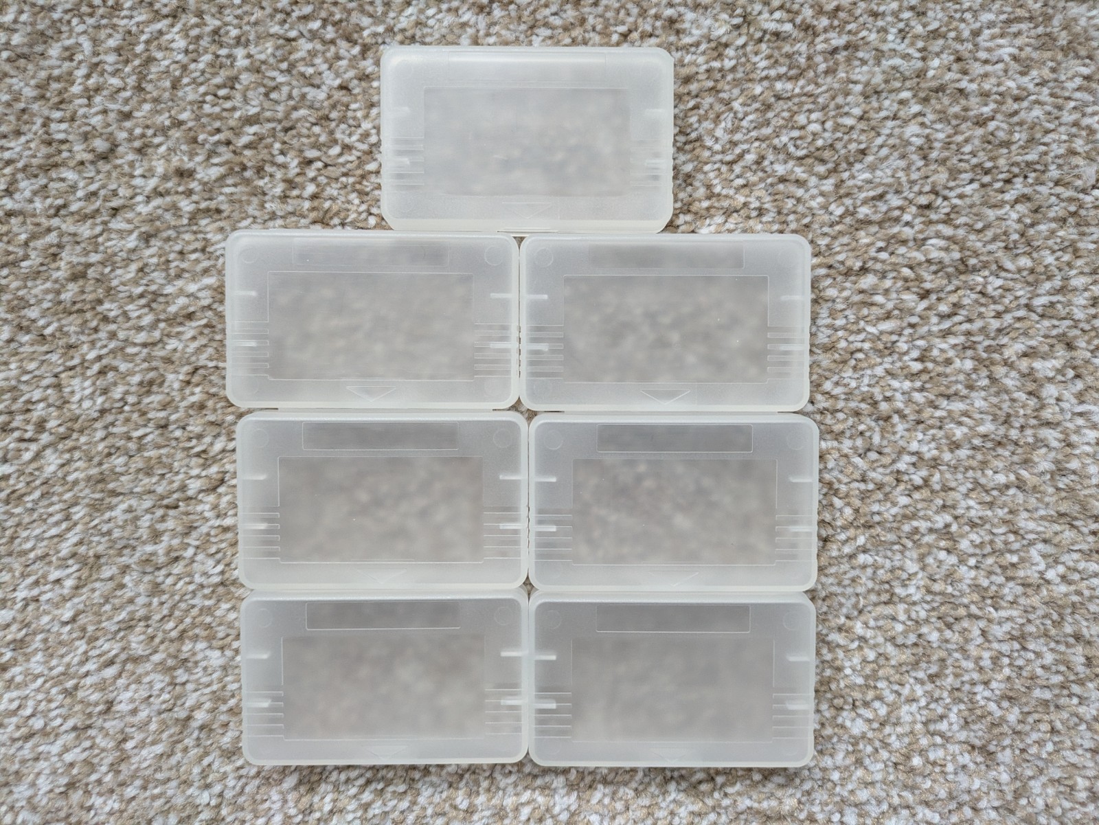 Lot of 16 Clear Generic Dust Cover Clamshell Cases – 9x Game Boy DMG/GBC, 7x GBA
