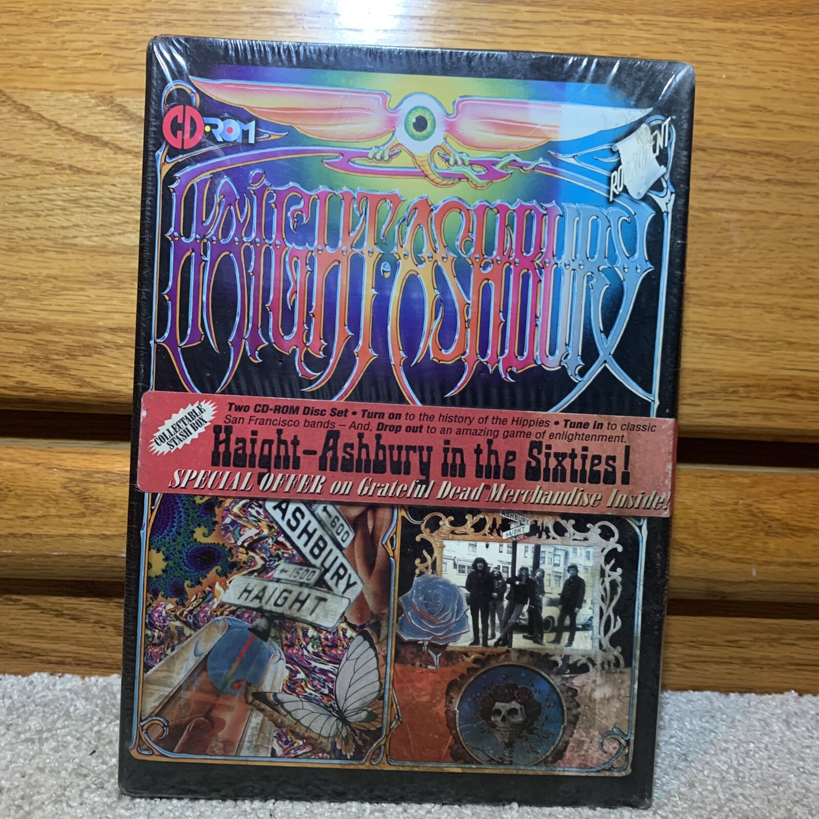 New 1995 Haight Ashbury in the Sixties 2 CD-Rom Disc Set PC Window or Mac SEALED