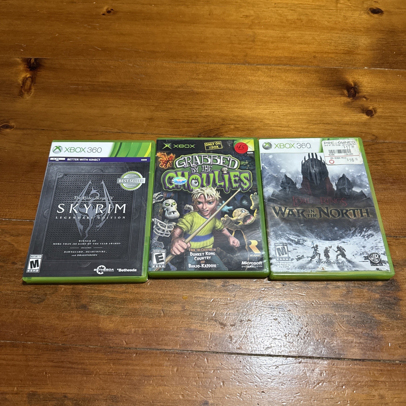 Xbox 360 Lord of the Rings Game Lot War in the North, Grabbed by Ghoulies