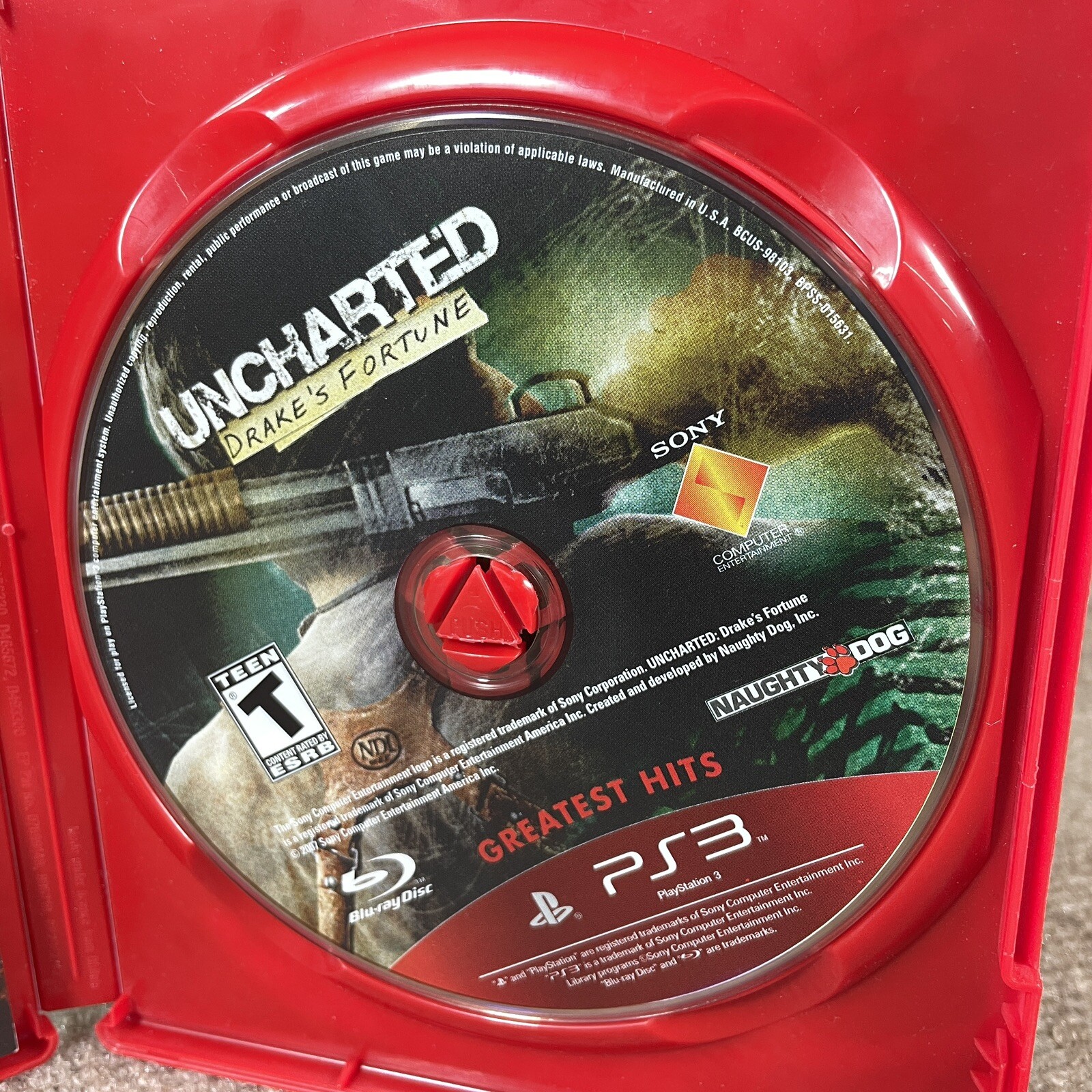 Lot Of 3 Uncharted 2 3 Drake’s Fortune Among Thieves Deception Adult Owned PS3