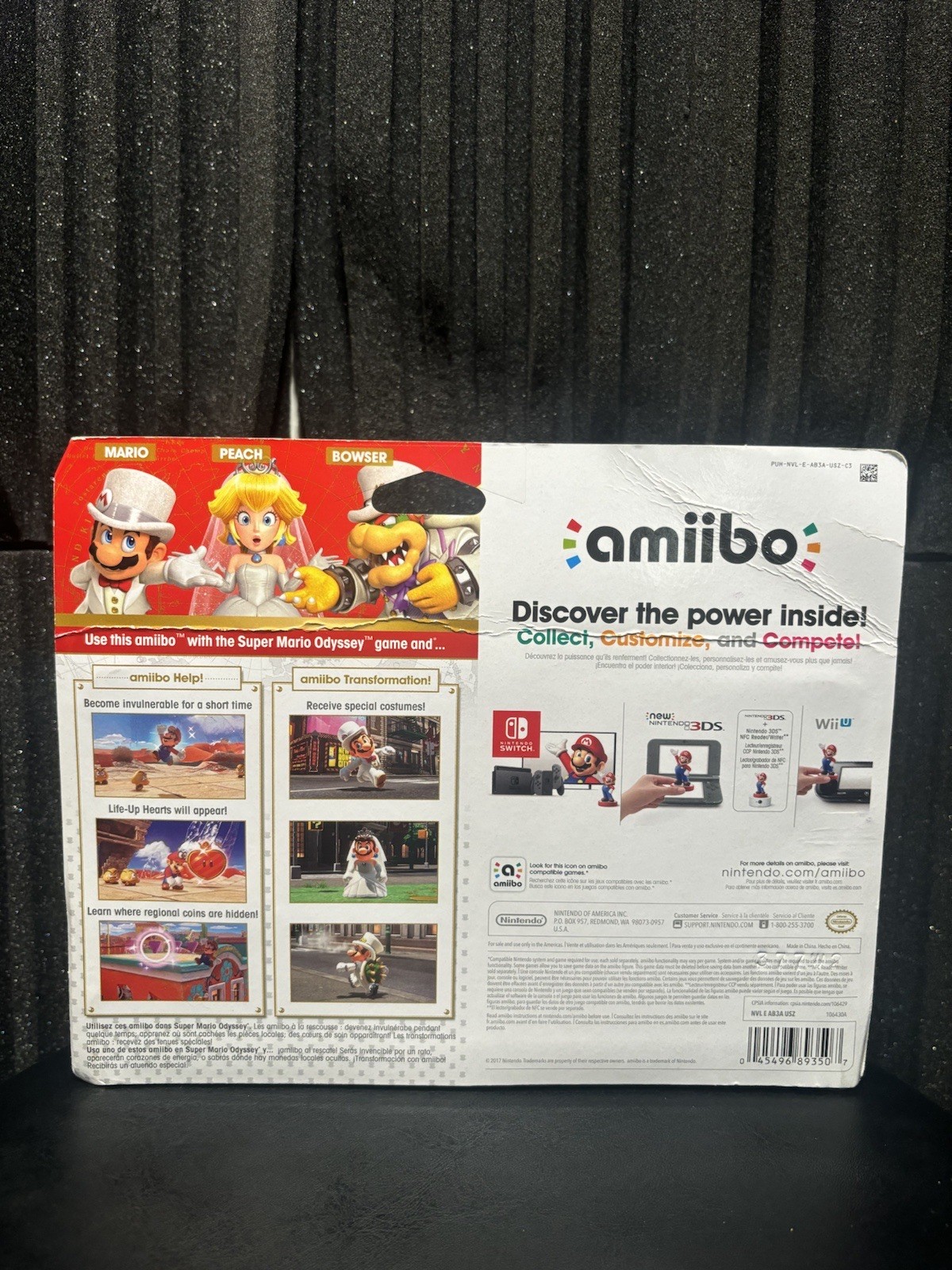 Super Mario Odyssey Amiibo 3- Pack NIB