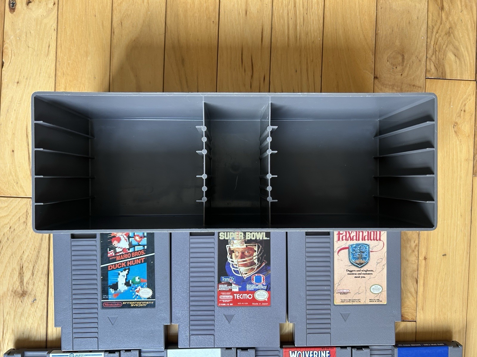 Nintendo NES 7 Game Bundle Super Mario/Duck Hunt, Tecmo Super Bowl, Wolverine