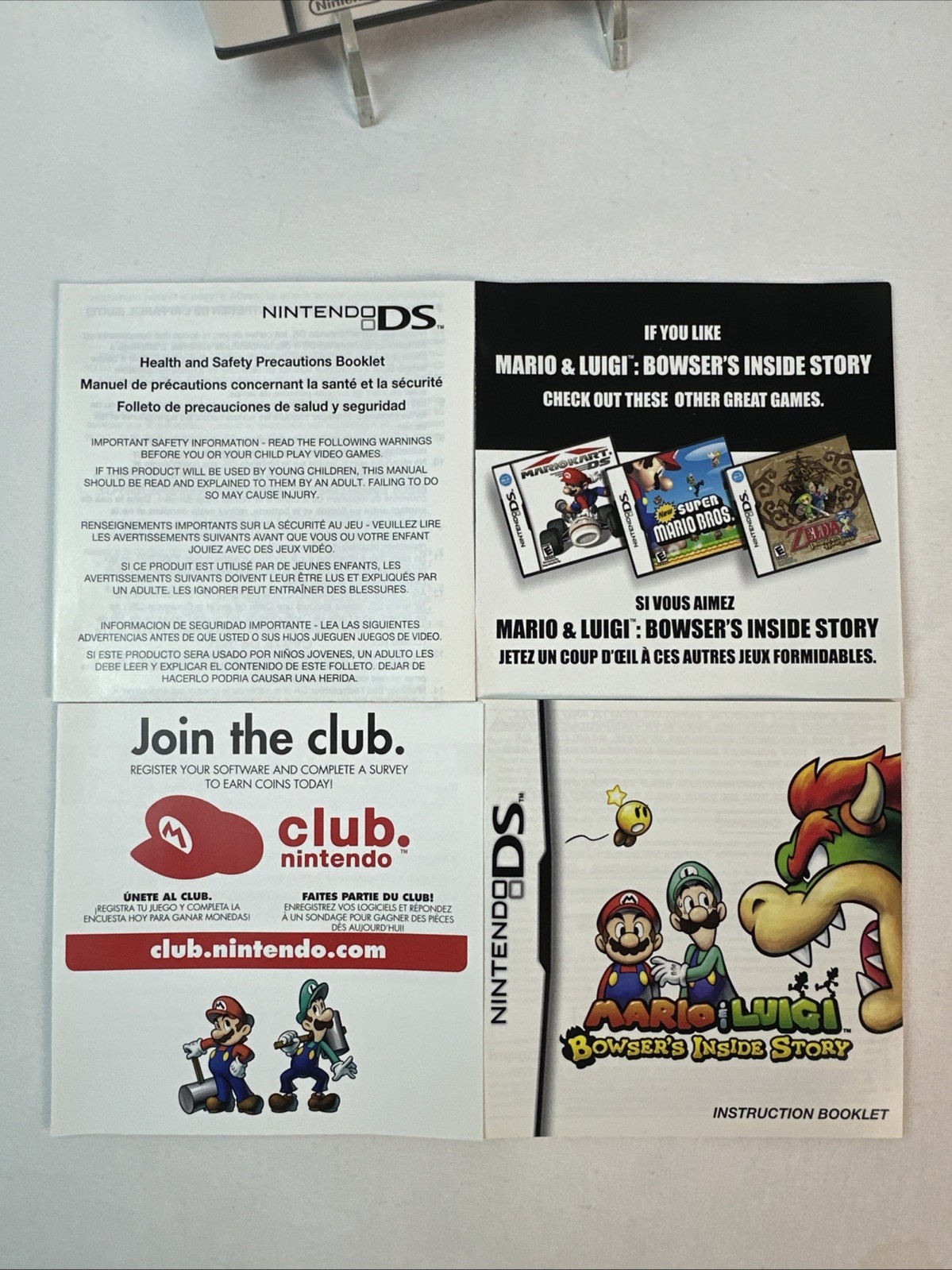 Mario & Luigi: Bowser’s Inside Story (Nintendo DS, 2009) CIB Tested And Working