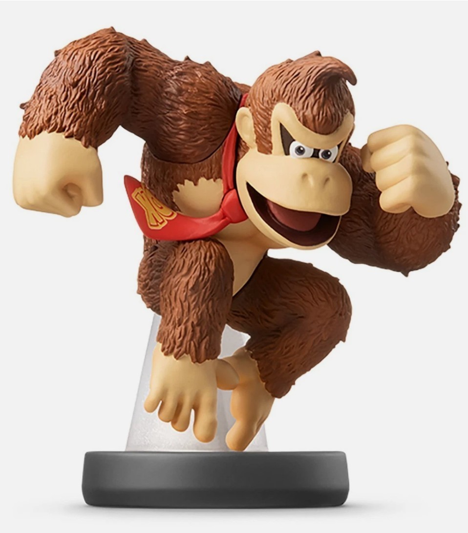 Donkey Kong Amiibo Super Smash Bros Sealed Nintendo Figure Compatible w/ Switch