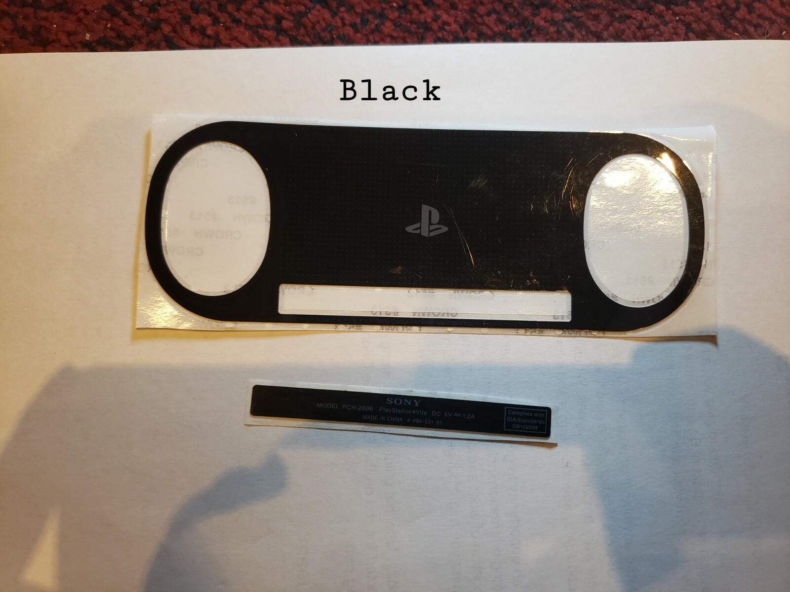 PlayStation PS Vita, Psvita Slim 2000 Rear High Quality Touchpad Label Sticker