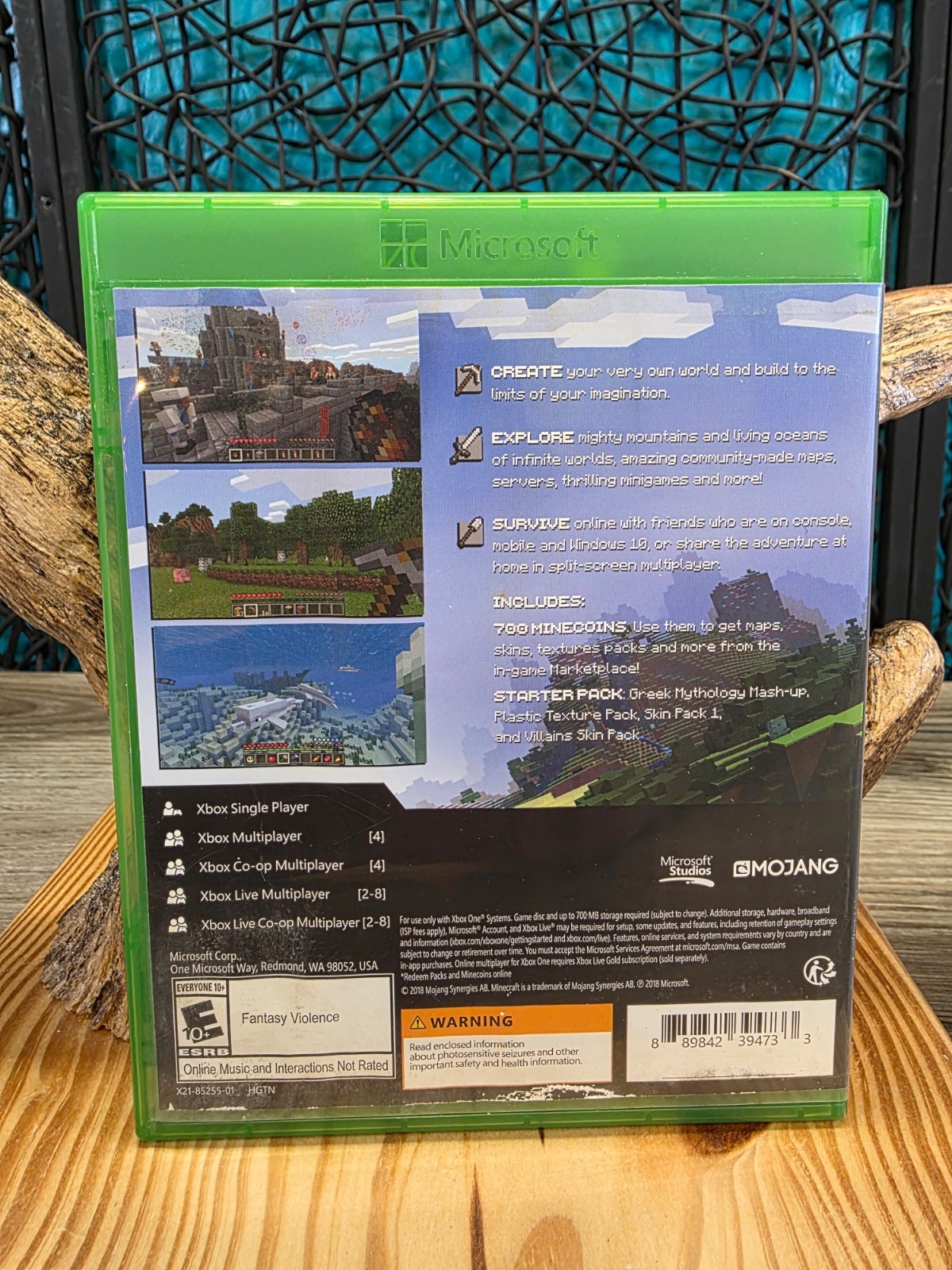 Minecraft Starter Collection – MICROSOFT Xbox One 2018 MOJANG RATED E 10+ TESTED