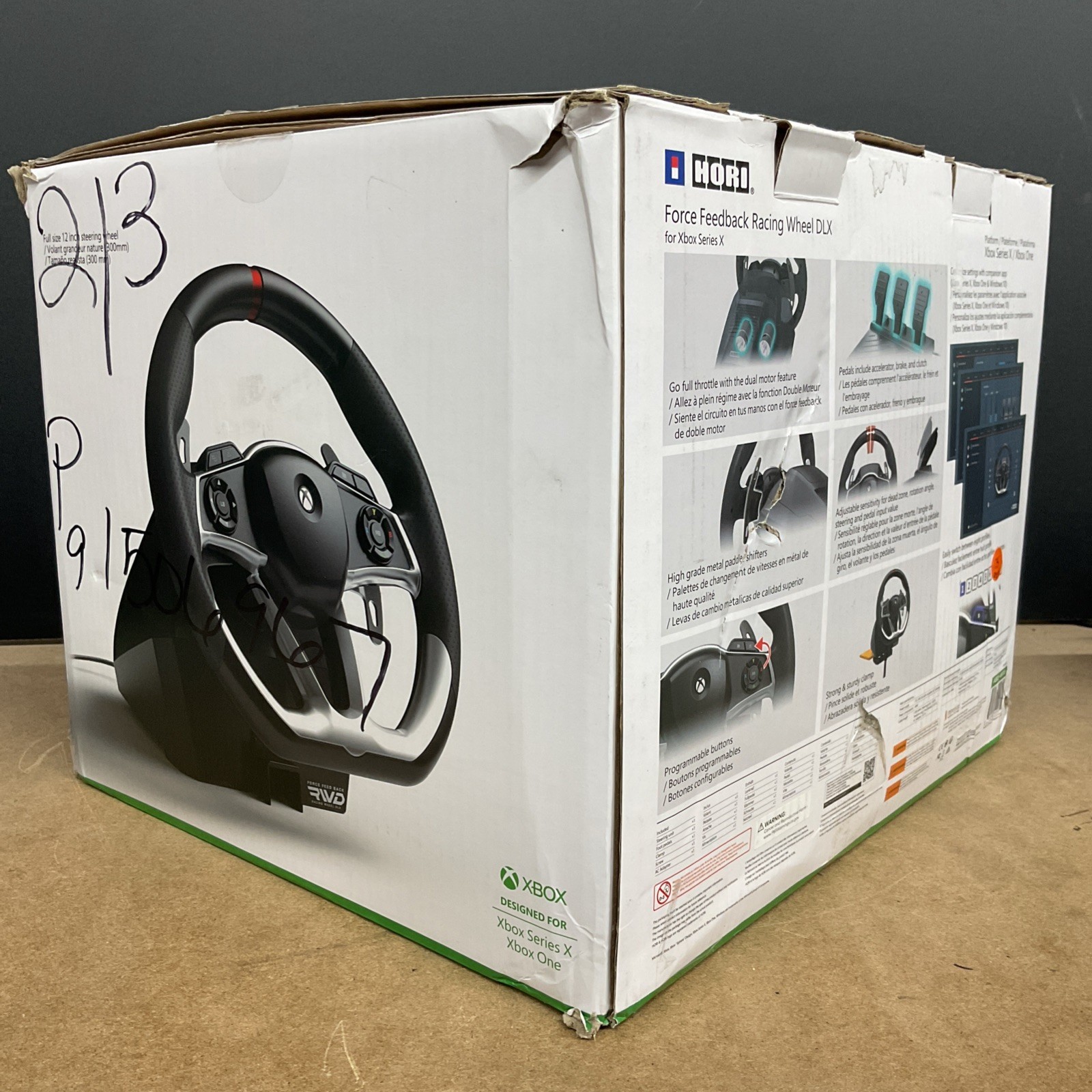 HORI Force Feedback Racing Wheel DLX Designed for Xbox Series X|S