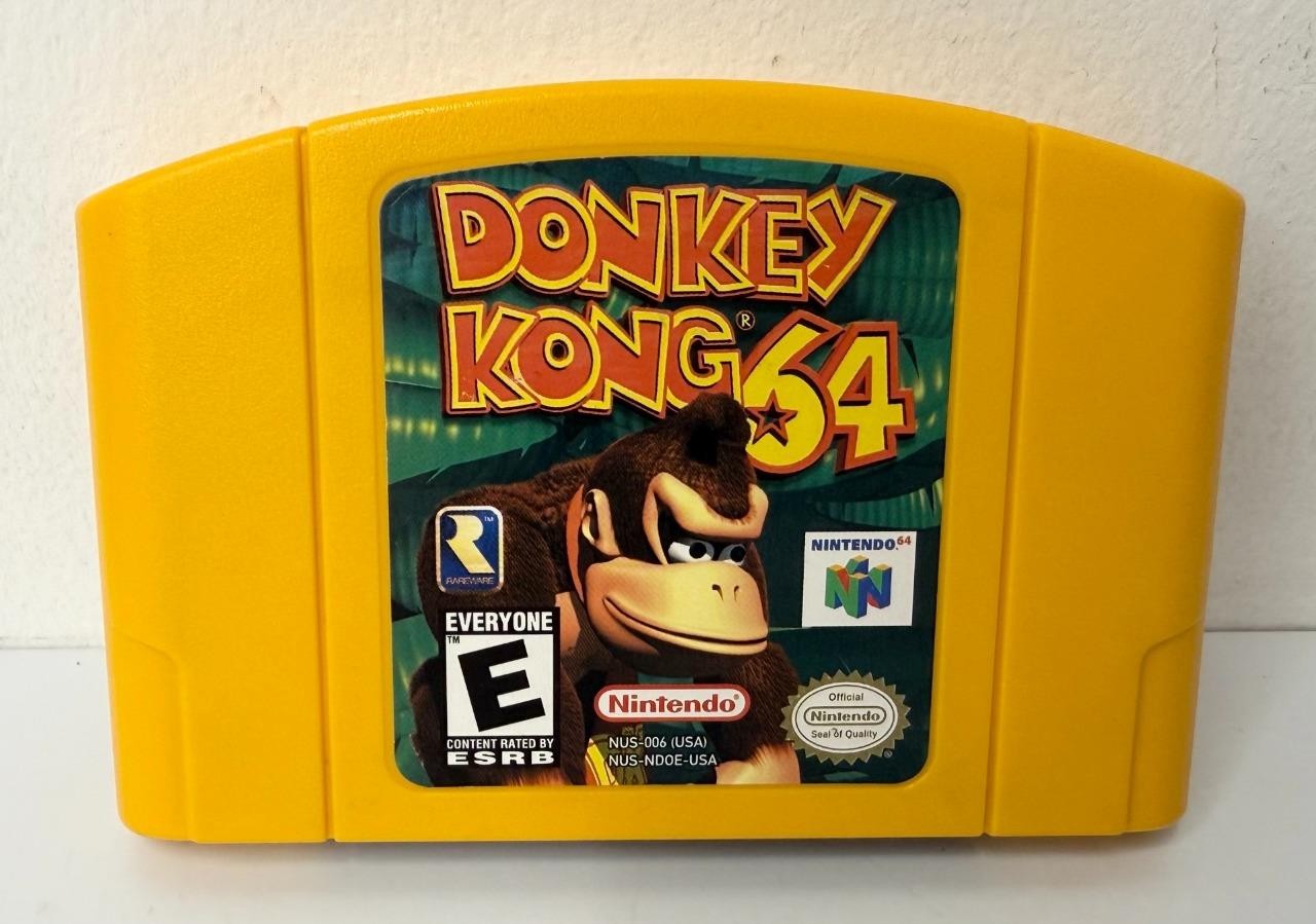 Donkey Kong 64 (Nintendo 64, 1997) Yellow Cartridge – Tested & Works