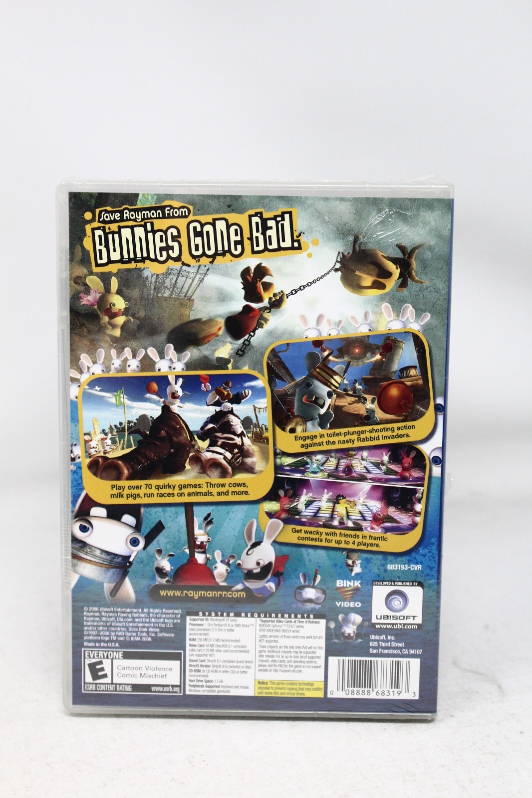 Rayman Raving Rabbids (PC, 2006) – New Sealed – See desc.