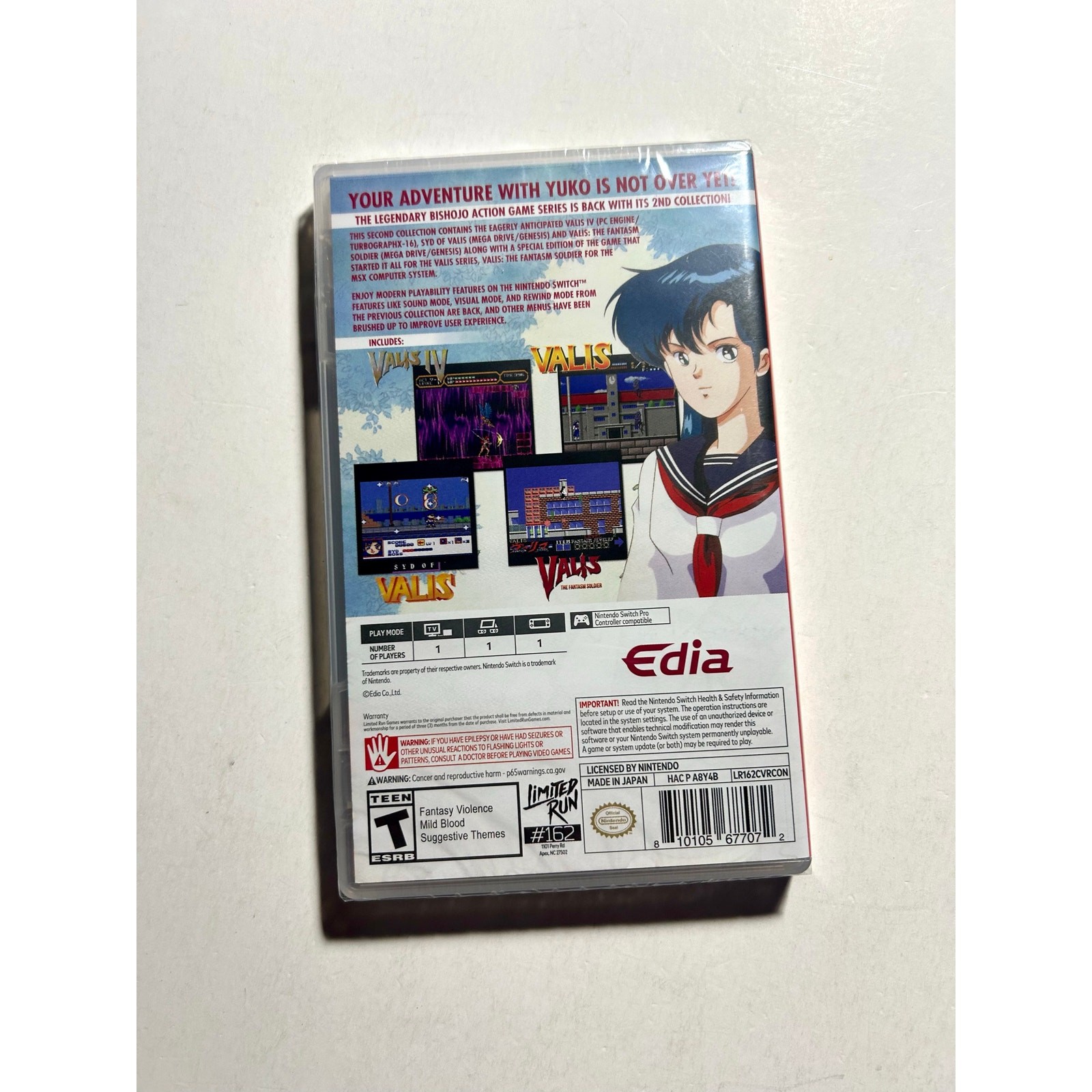 Valis II 2 Event Exclusive (Switch)Brand New🔥No rips no tears
