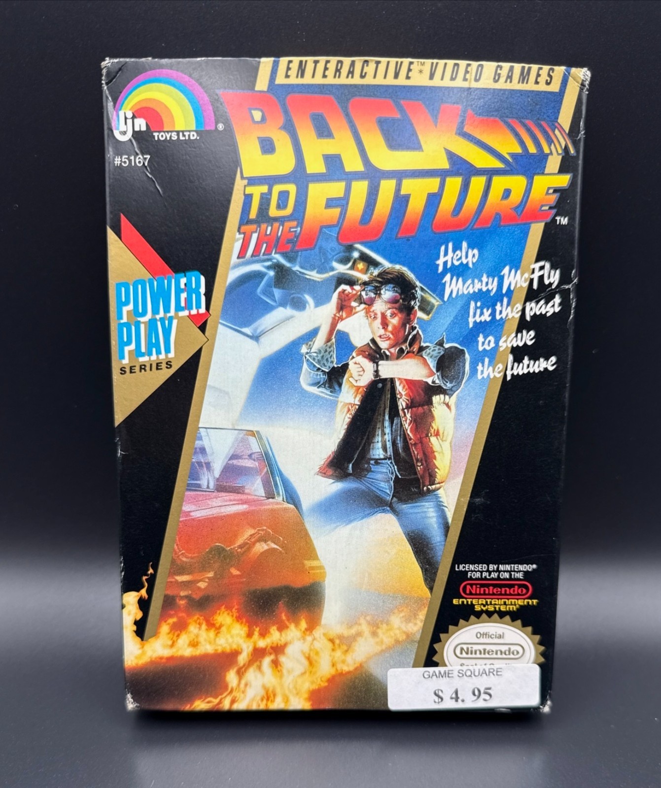 NES Back to the Future Game in Original Box MISSING MANUAL (1989) Nintendo