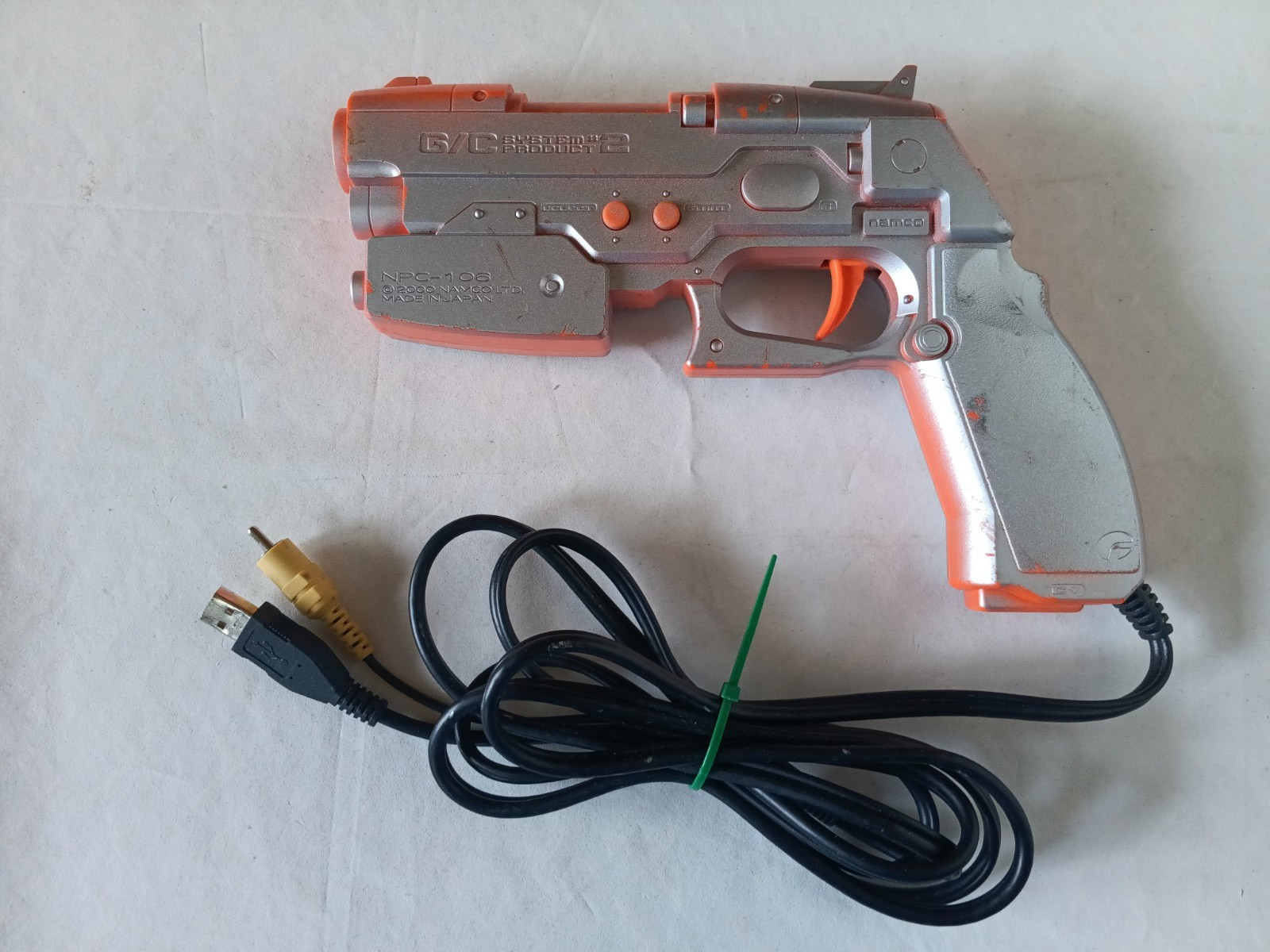 Namco NPC-106 Orange Wired Light Gun Controller for Console (2000)